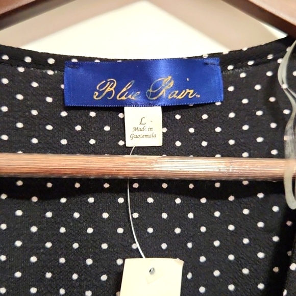 Polka Dot Tie Front Top - Picture 6 of 10